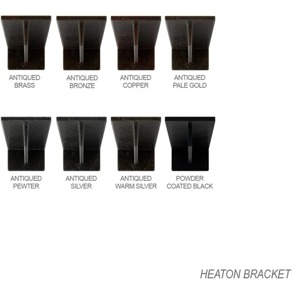 Ekena Millwork 3x22W x 10x22D x 2x22H Heaton Hidden Support Steel Bracket w/ 6x22 Support Depth, Hammered Dark Bronze