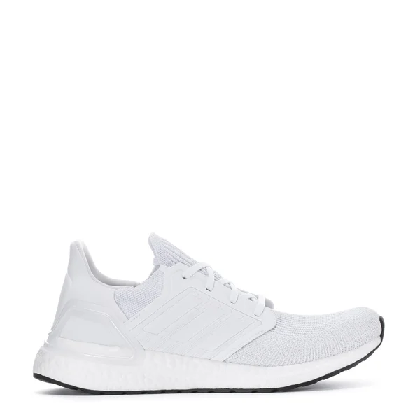 Men's Ultraboost 20 Running Shoes in White Size 10.0, Knit by Adidas