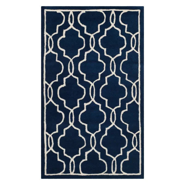 Safavieh Chatham Jaymz Hand Tufted Wool Area Rug - Navy Blue