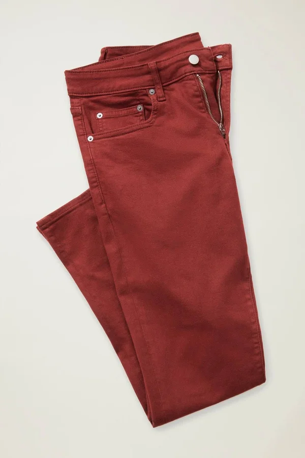 Extra Stretch Travel Jean Pants Slim for Men by Bonobos - Montclair Cinnamon - 33