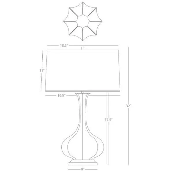 Robert Abbey Pike Table Lamp - OX994