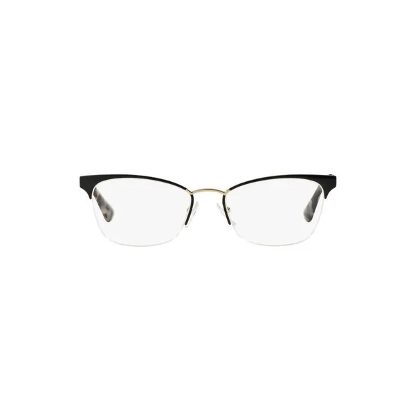 Prada PR 65QV Eyeglasses, Black/Pale Gold, Size: 51-17-140