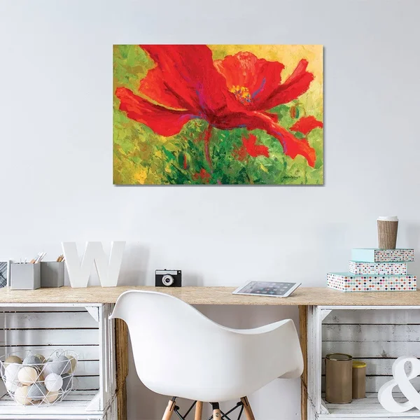 Marion Rose Canvas Prints - Red Poppy I ( Floral & Botanical > Flowers > Poppies art)