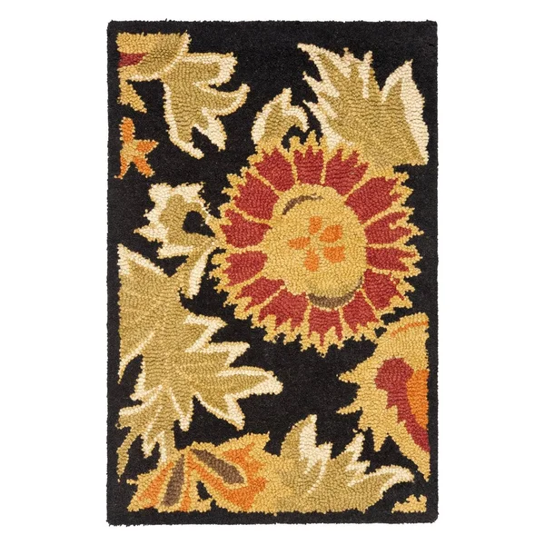 Safavieh Blossom BLM912A Area Rug - Black/Multi - Size: 8& x 10&