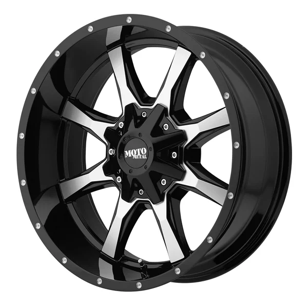 Moto Metal MO970 Machined Black 18x9 8x180 18mm (MO97089088318)