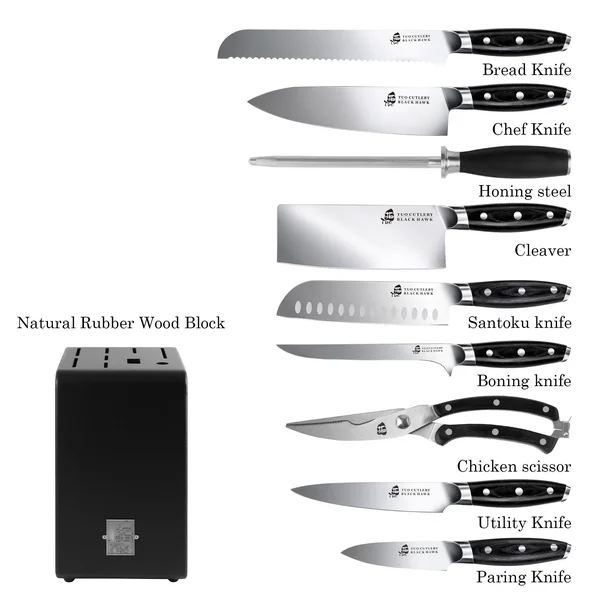 Best Block Knife Set Online & Top Rated Kitchen Knives - Tuo Cutlery