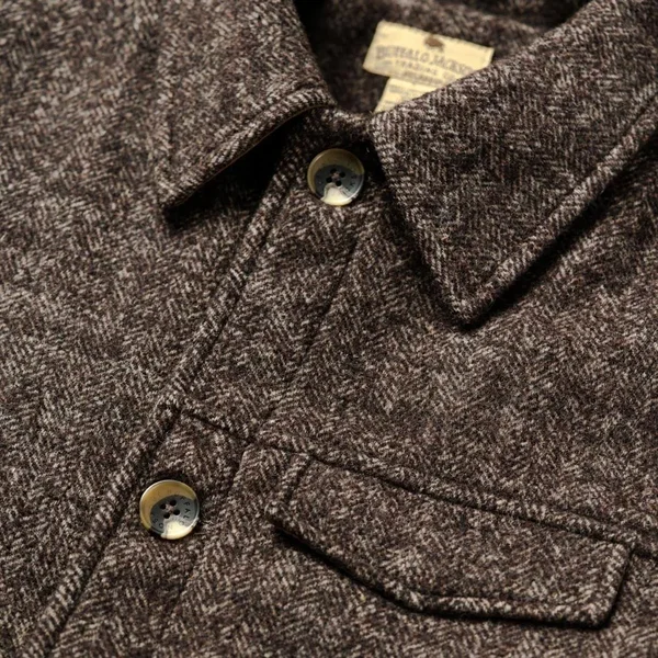 Wesley Wool Jacket - Brown - XXL