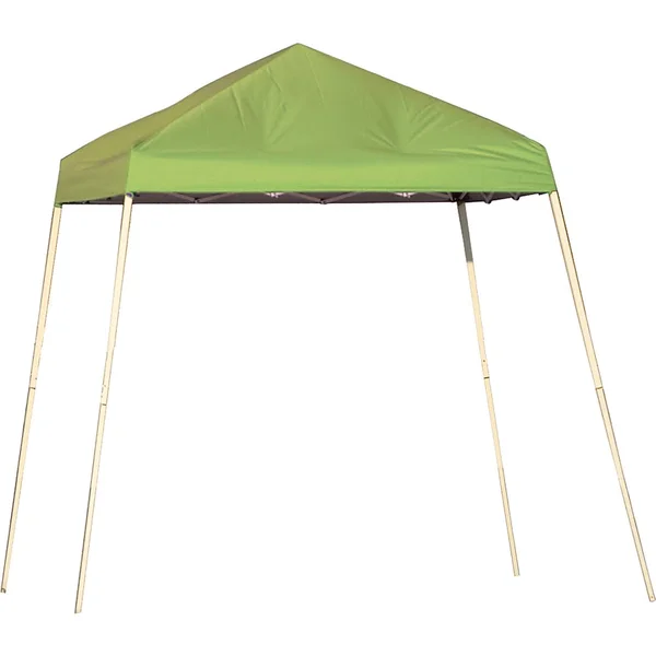 ShelterLogic 8 ft. x 8 ft. Sport Pop Up Canopy, Slant Leg, Spring Green Cover