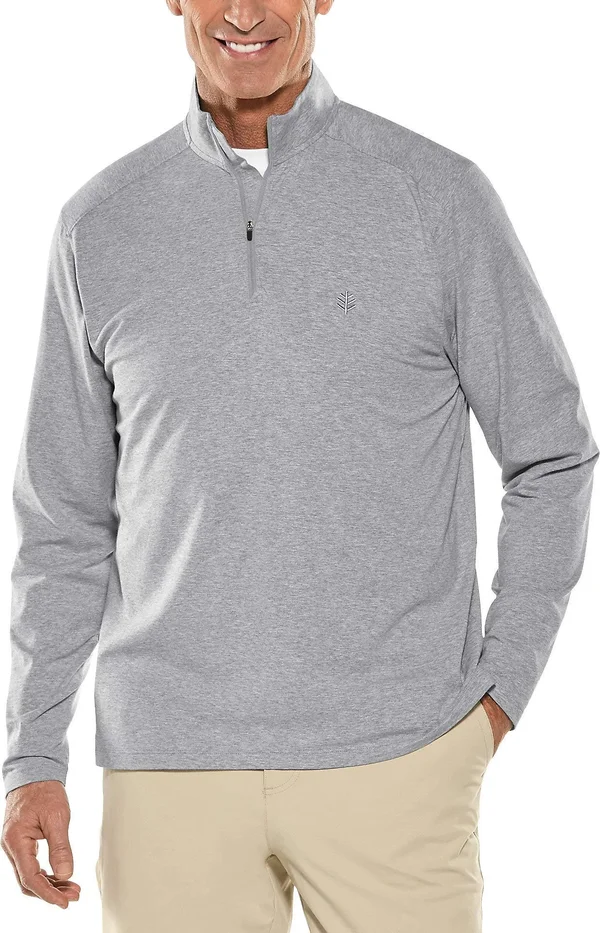 Coolibar UPF 50+ Men's Sonora Quarter-Zip - Sun Protective
