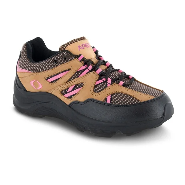 Apex Women's Sierra Trail Runner Brown/Pink 12 Wide