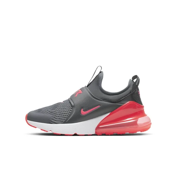 Nike Big Kids& Air Max 270 Extreme Casual Shoes in Grey/Smoke Grey Size 4.5