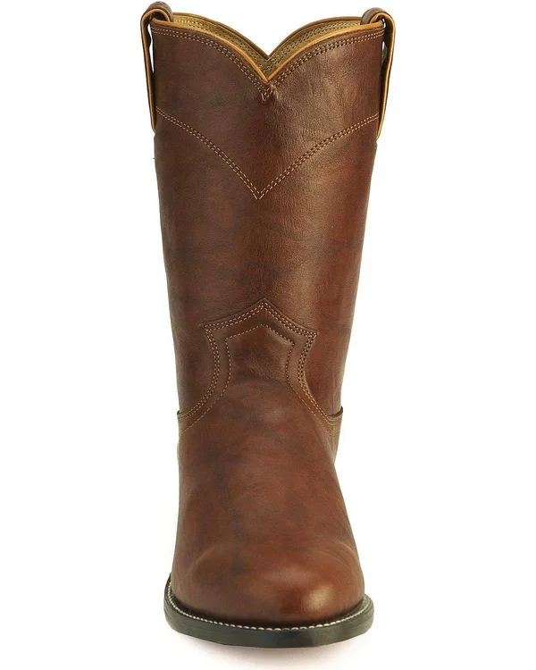 Justin Men's Jackson Roper Chestnut Western Boots - 3163 - Size 11