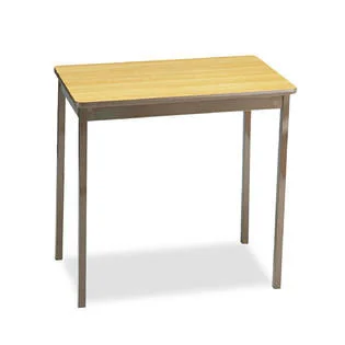 Barricks Utility Table - Rectangular, 60W x 18d x 30H, Walnut/Black - BRKUT1860WA