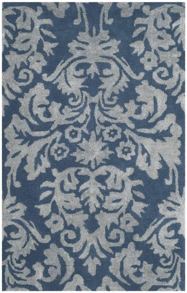 Safavieh Bella BEL156B Navy - Grey Rug 2&6x22 x 4& Accent
