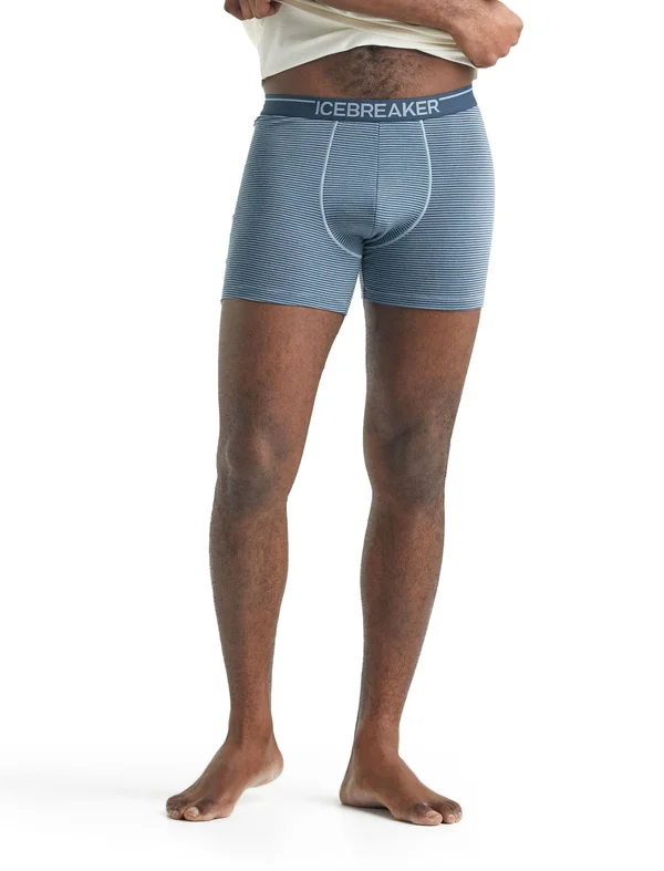 Icebreaker Anatomica Boxers - Men's Gravel, L