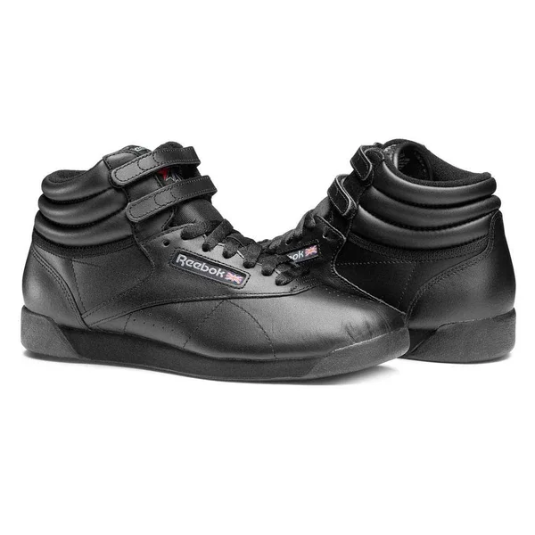 Reebok Freestyle Hi Black Women's Shoes, Size: 5