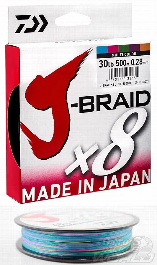 Daiwa Braid Daiwa J Braid X8 Multi 500m 30 lb.