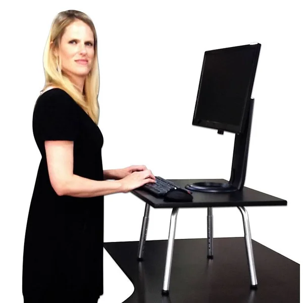 Stand Steady Standing Desk - Black, 24x22 x 20x22
