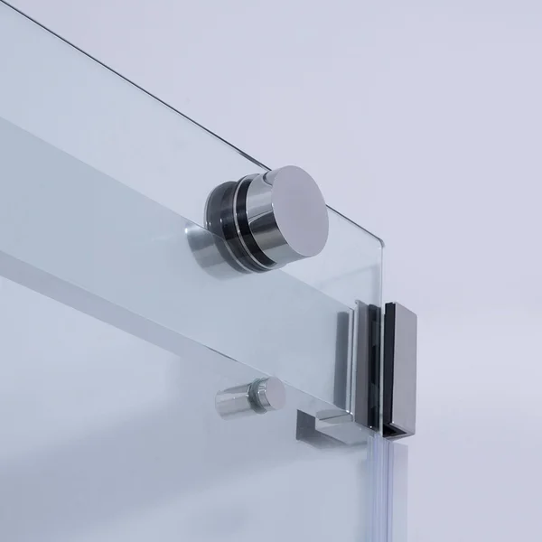 Vinnova Spezia Double Sliding Frameless Tub DOOR, Matte Black, 60x22 W x 58x22 H