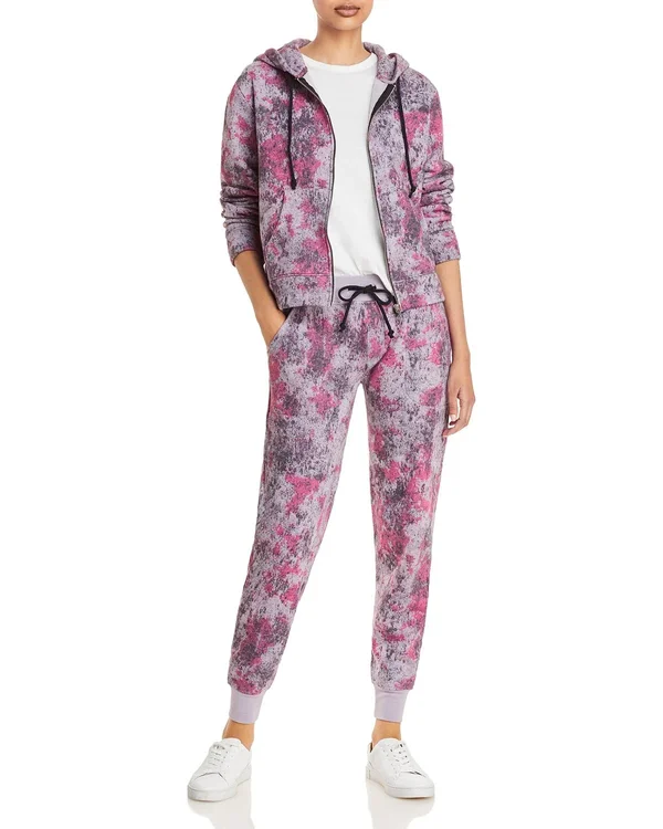 Alternative Women's Printed Jogger Pants - Pink - Size x Large