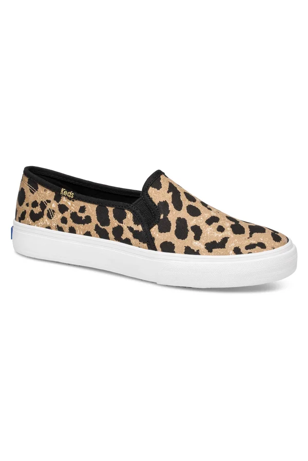 Keds Double Decker Leopard 6.5 Women's Leopard