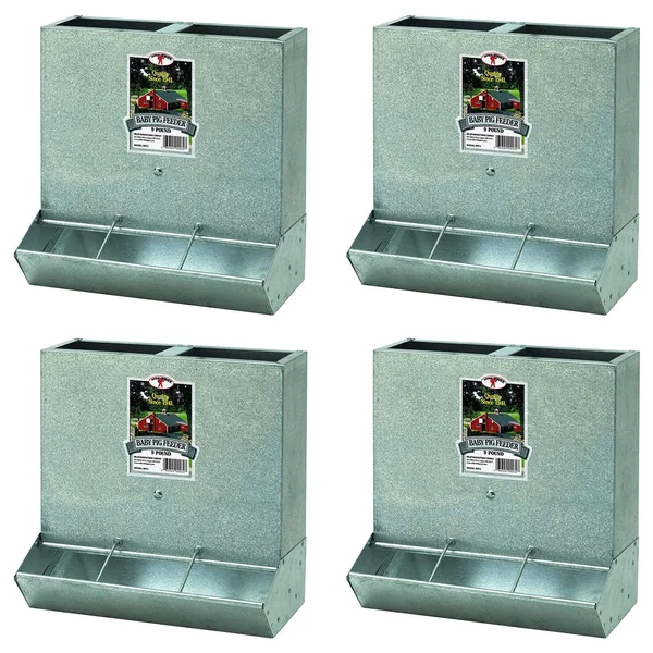 Little Giant BPF3 Mountable 3 Hole Baby Piglet Trough Feeder - 9 Pound (4 Pack) at Spreetail (VMinnovations, VM Express)