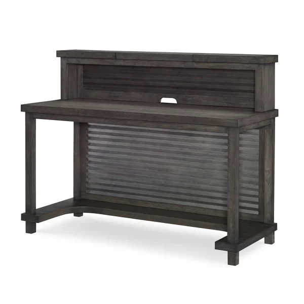 Legacy Classic Furniture Bunkhouse Aged Barnwood Hutch - Desk Gallery