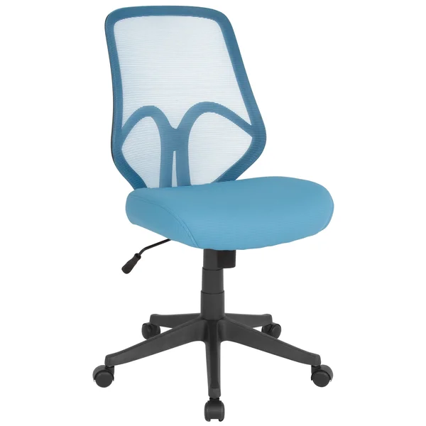 Salerno Series High Back Light Blue Mesh Chair