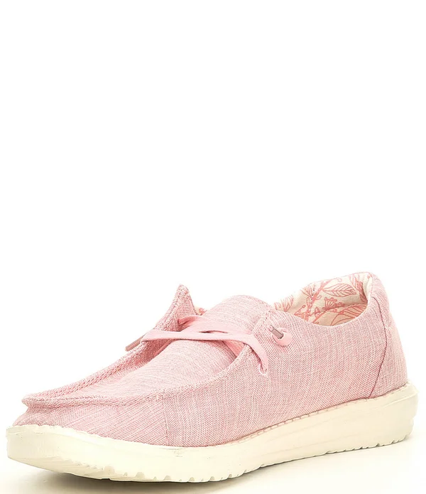 Hey Dude Wendy Linen Shoe Women's - Pink, 9