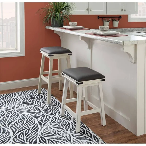 Powell Serrano Barstool White