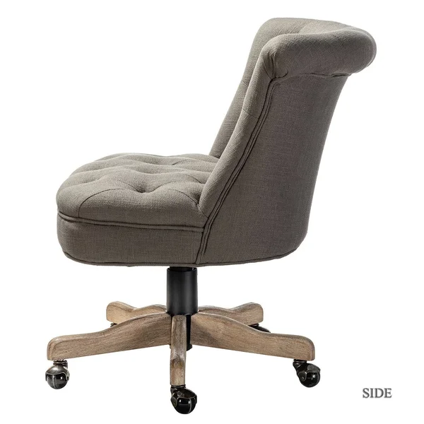 Chimu Task Chair with Tufted Back - Grey