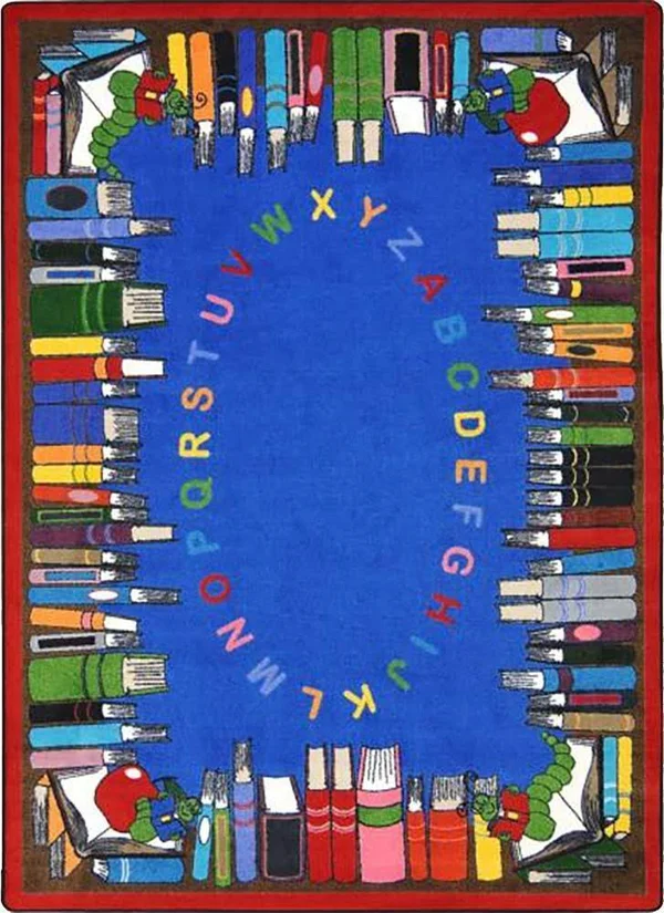 Joy Carpets Read & Learn Classroom Rug, 7&8x22 x 10&9x22 Rectangle