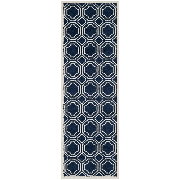 Safavieh Amherst Navy & Ivory 7& x 7& Square Rug