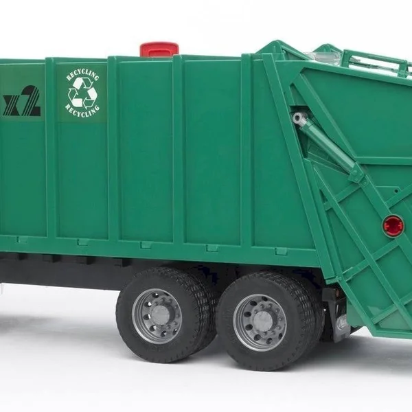 Bruder 02812 Mack Granite Garbage Truck (Ruby Red-Green)