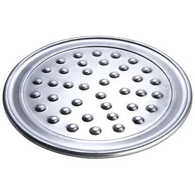 American Metalcraft NHATP18 18u0026quot; Heavy Weight Aluminum Wide Rim Pizza Pan with Nibs