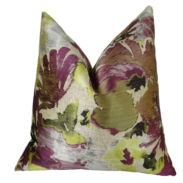 Plutus Tudor Berry Crush Handmade Throw Pillow 20x22 x 20x22