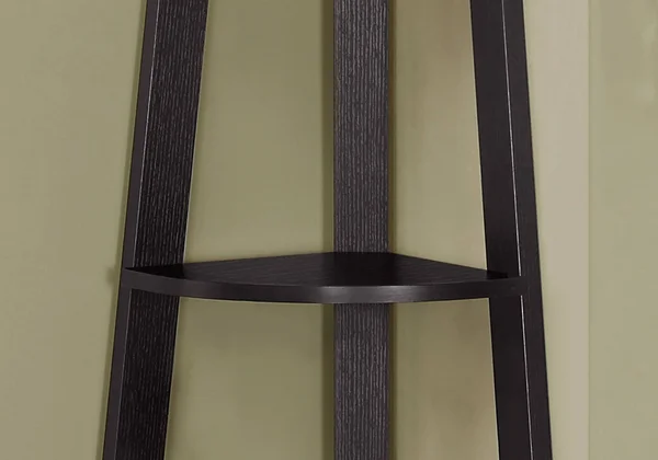 15.5x22 x 22.5x22 x 71.25x22 Dark Taupe Particle Board Bookshelf