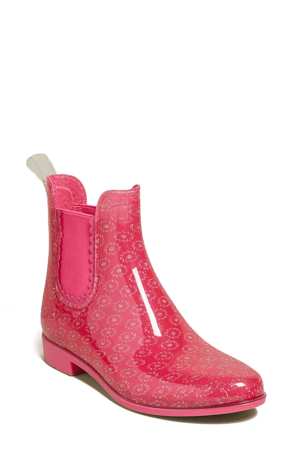 Jack Rogers Magenta Sallie Sparkle Rainboots