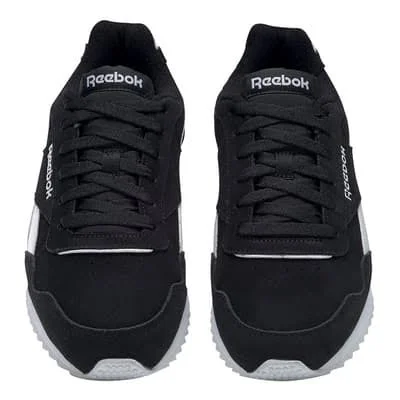 Reebok Royal Glide Ripple Shoes Black White - 48.5