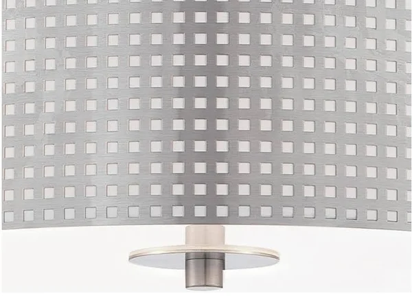 George Kovacs P5743-084 - Grid 3 Light Drum Pendant, Brushed Nickel