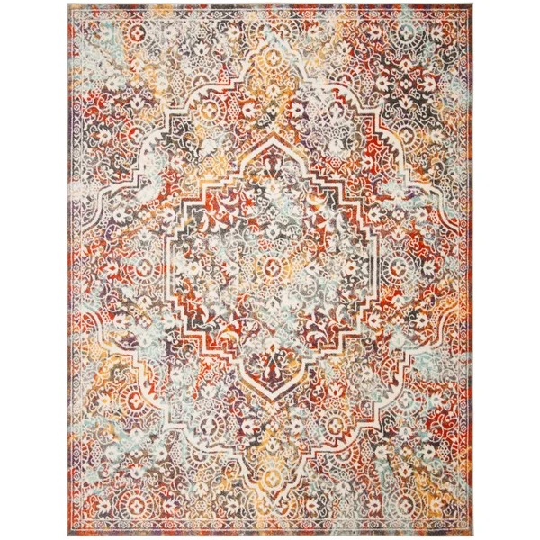 Safavieh Madison 900 MAD946G 6& x 9& Light Grey, Light Blue Rug