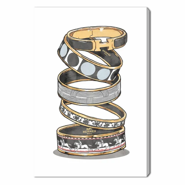 Oliver Gal Arm Candy Noir Clear Canvas Art