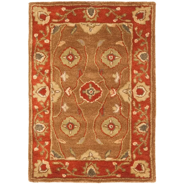 Safavieh Heritage HG963A 6&0x22 x 9&0x22 Beige - Rust Area Rug