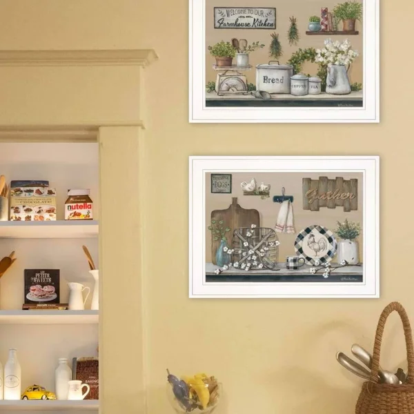 Farmhouse Kitchen by Pam Britton Printed Wall Art Wood Multi-Color