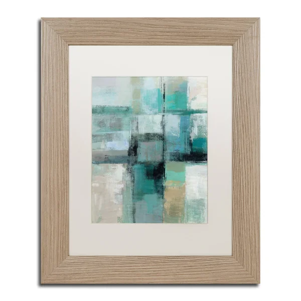 Trademark Fine Art Island Hues Crop I by Silvia Vassileva, White Matte, Birch Frame 16x20-Inch