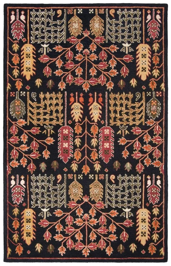 Safavieh Aspen Rug Collection APN522Z - Black, Red - 5& x 8&