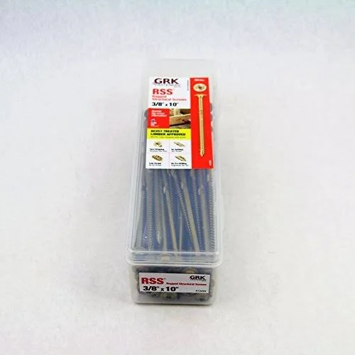 GRK Fasteners, 3/8 in RSS Rugged STRUCTURAL Screws - 10 in - 50 Pack