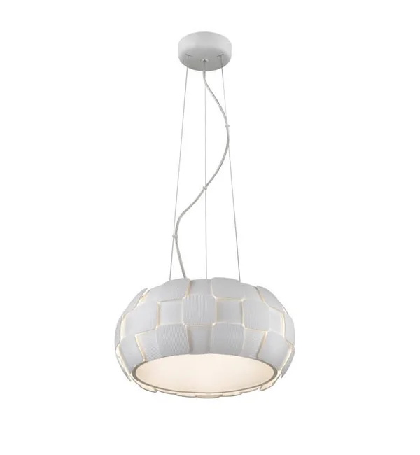 Access Lighting 50906-wh-gld Layers Five Light Pendant - White Shade Gold