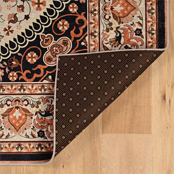 Riverbay Furniture 3&3x22 x 5& Area Rug in Cream and Copper - RF-1849193