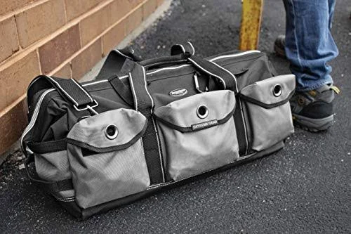 Bucket Boss Extreme Big Daddy Tool Bag in Grey - 65024, Black|Black and Gray